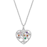 LOTUS Halskette Herz Lotusbaum 925 Silber Lotus Silver Tree of Life JLP3199-1-1