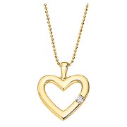 LOTUS Silver Halskette Zirkonia Herz Gold 925 Silber Moments JLP3217-1-2
