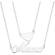 LOTUS Silver Halskette Schriftzug Mama Herz 925 Silber Mothers Love JLP3234-1-1