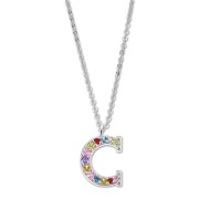 LOTUS Silver Halskette Buchstabe C Lotus Silver Pure Essential JLP3426-1-C