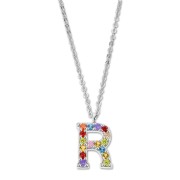LOTUS Silver Halskette Buchstabe R Lotus Silver Pure Essential JLP3426-1-R