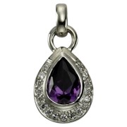 KISMA Schmuck Anhänger für Ketten lila Sterling Silber 925 KIH0105-020