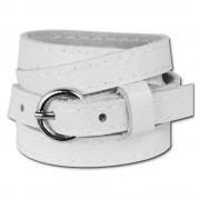 SilberDream Lederarmband weiß unisex Leder Armband LAC560W