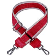Florence Damen Boho-Gurt Canvas Leder rot beige OGF001JR
