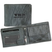 Wild Things Only Querformat blau echtes Leder Portemonnaie OPJ103B