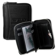 Wild Things Only schwarz Echtleder Portemonnaie RFID Schutz OPJ108S