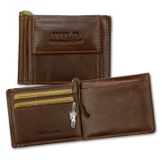 Wild Things Only Echtleder RFID braun Portemonnaie Dollarclip OPJ121N