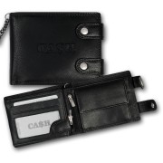 Bag Street Bikerbörse quer Leder schwarz Herren Brieftasche OPJ124S