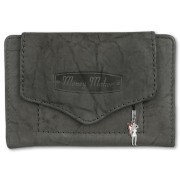 Money Maker Leder grau Brieftasche Portemonnaie RFID Schutz OPJ700K