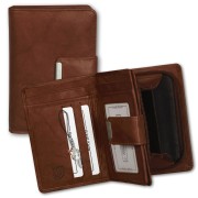 Money Maker Echt-Leder chianti rust Portemonnaie RFID Schutz OPJ701O