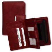Money Maker Leder rot Brieftasche Portemonnaie RFID Schutz OPJ701R