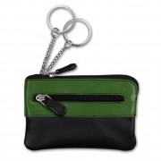Schlüsseltasche Leder schwarz, grün Schlüsseletui Minibörse DrachenLeder OPS905G
