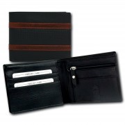 DrachenLeder Geldbörse dunkelblau Nappa-Leder Portemonnaie Brieftasche Herren OPT061B