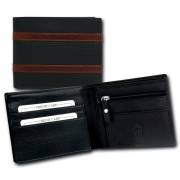 DrachenLeder dunkelblau Nappa-Leder Portemonnaie Brieftasche Herren OPT062B