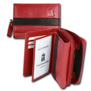 DrachenLeder rot schwarz Leder Portemonnaie Brieftasche OPZ100R