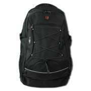 Travel N Meet Freizeitrucksack, Rucksack groß gepolstert schwarz Herren ORD4215S