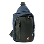 Travel N Meet Umhängetasche Sling Bag blau schwarz Herren ORD4227B