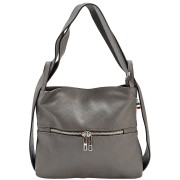 Florence wandelbarer Rucksack Damen Echtleder Tasche dunkelgrau ORF106K5