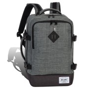 Bestway Flugbegleiter Businessrucksack Polyester Bordgepäck grau unisex ORI103K