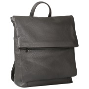 Toscanto Damen Cityrucksack Leder Rucksack grau ORT102RK5