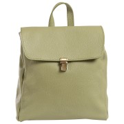 Toscanto Damen Cityrucksack Leder Rucksack hellgrün ORT104RL3