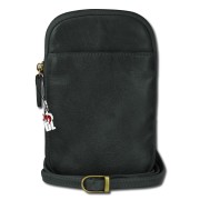 Drachenleder Handytasche Mini-Handtasche Leder grau OTD310K