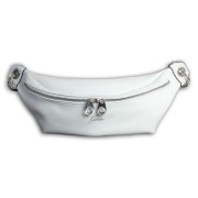 Glüxklee Gürteltasche Bauchtasche hellgrau Kunstleder Damen Belt Bag OTD5029K