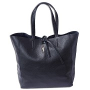 Florence ital. Shopper Echtleder Damen Business schwarz OTF112S