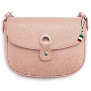 Florence Damen Handtasche Satteltasche Echtleder rosa OTF122A
