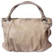 Florence Echtleder Hobo Bag Damen helltaupe Henkeltasche OTF128C