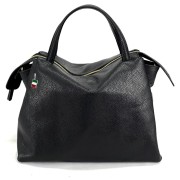 Florence Damen Handtasche Echtleder schwarz OTF152S