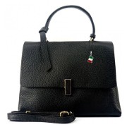 Florence Damen Handtasche Echtleder schwarz OTF153S