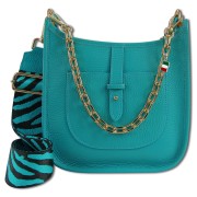 Florence Citytasche Echtleder Damen türkis OTF158T