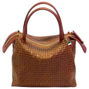 Florence Damen Umhängetasche Leder Tasche braun OTF170C1