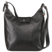 Florence Damen Umhängetasche Leder Tasche schwarz OTF181S1
