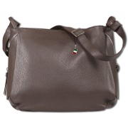 Florence Damen Umhängetasche Leder Tasche dunkelbraun OTF182N6