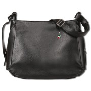 Florence Damen Umhängetasche Leder Tasche schwarz OTF182S1