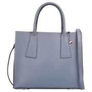 Florence Damen Handtasche Leder Tasche blau grau OTF183H5