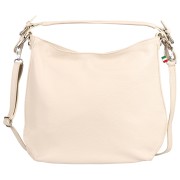 Florence Damen Schultertasche Leder Tasche beige OTF187I2