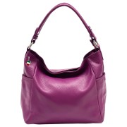 Florence Damen Schultertasche Echtleder Tasche fuchsia OTF199P5