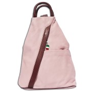 Florence Rucksack Echtleder rosa Damen Rucksacktasche OTF604A