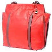 Florence 2in1 Rucksack Rindsleder wandelbar rot braun OTF608R