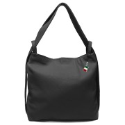 Florence Rucksack Damen Daypack Echtleder schwarz OTF611S