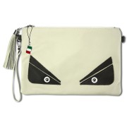 Florence Jugend Handgelenktasche Tasche Echtleder beige OTF805W