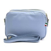 Florence Umhängetasche Damen Tasche Schultertasche Echtleder hellblau OTF809H