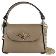 Florence Biene Damen Handtasche Echtleder taupe OTF817C