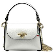 Florence Biene Damen Handtasche Echtleder weiß OTF817W