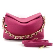 Florence Umhängetasche Citytasche Echtleder Damen fuchsia OTF818P