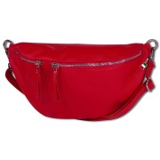 Florence Echtleder Gürteltasche extra groß Damen rot Bauchtasche Jugend OTF820R