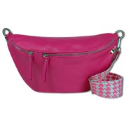 Florence Echtleder Gürteltasche Damen extra große fuchsia Bauchtasche Jugend OTF821P